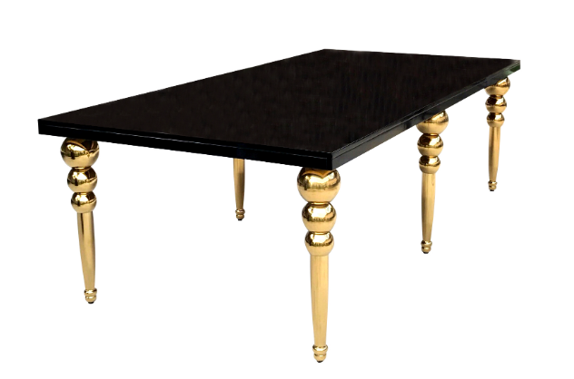 HOLLYWOOD TABLE BLACK AND GOLD